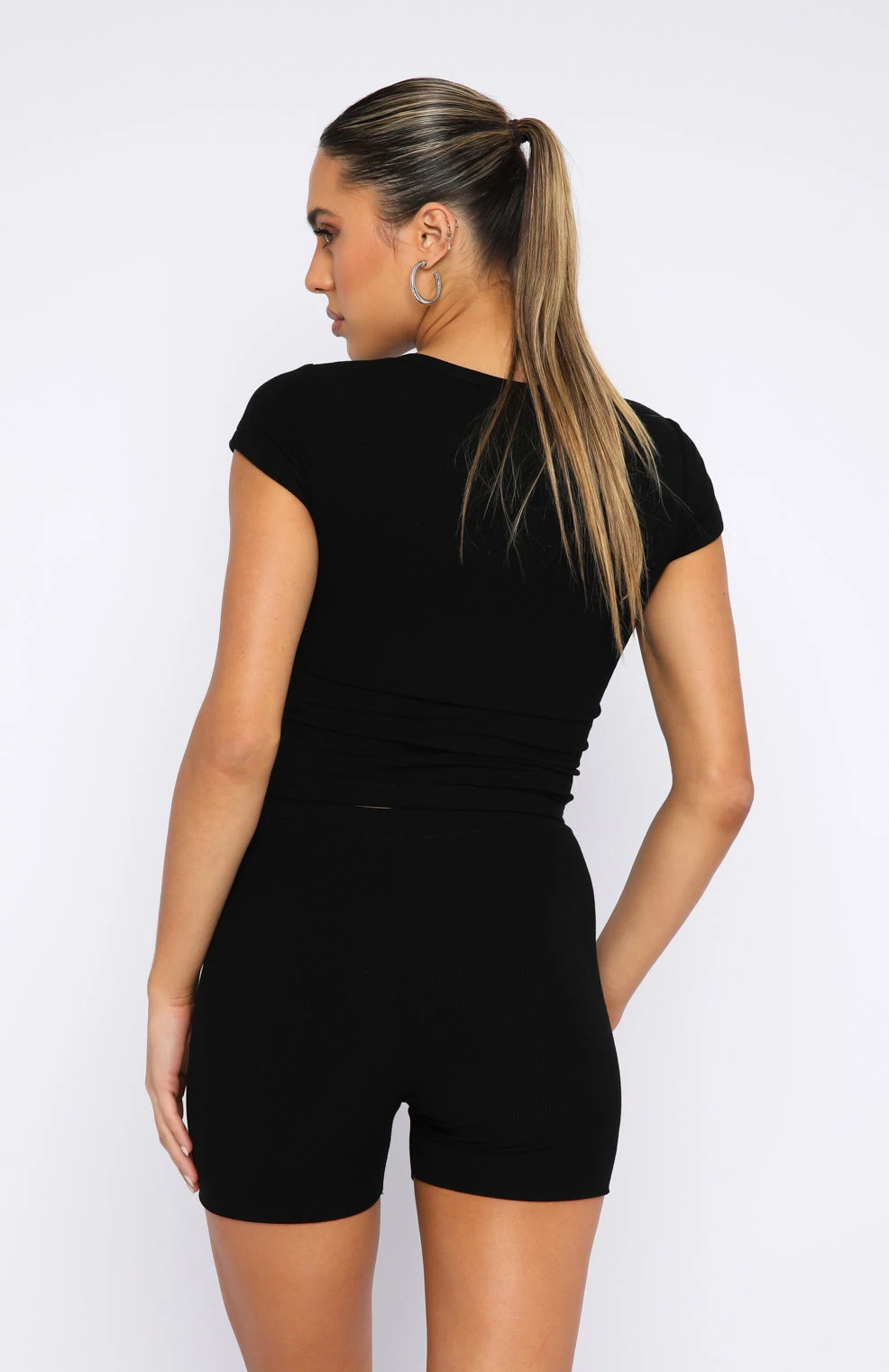 Project 5 Ribbed Baby Tee Ink 4 Project 5 Ribbed Baby Tee Ink - Image 4