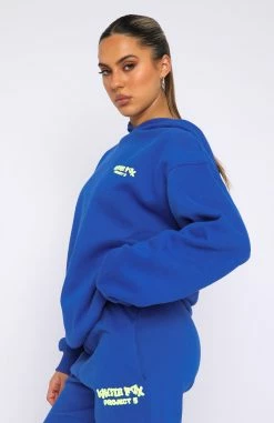 Project 5 Oversized Hoodie Cobalt -Outlet The Lounge Vibe Store 08.09.22 2 880
