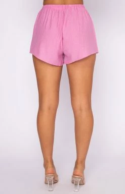 I've Got A Feeling Shorts Pink -Outlet The Lounge Vibe Store 08.10.21 199
