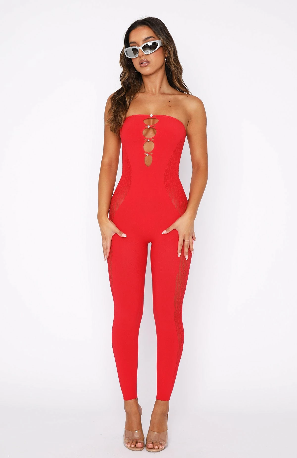 No Love Jumpsuit Red 2 No Love Jumpsuit Red - Image 2