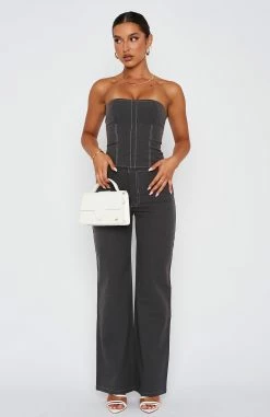 Hours In Silence Crop Charcoal -Outlet The Lounge Vibe Store 09.03.232332