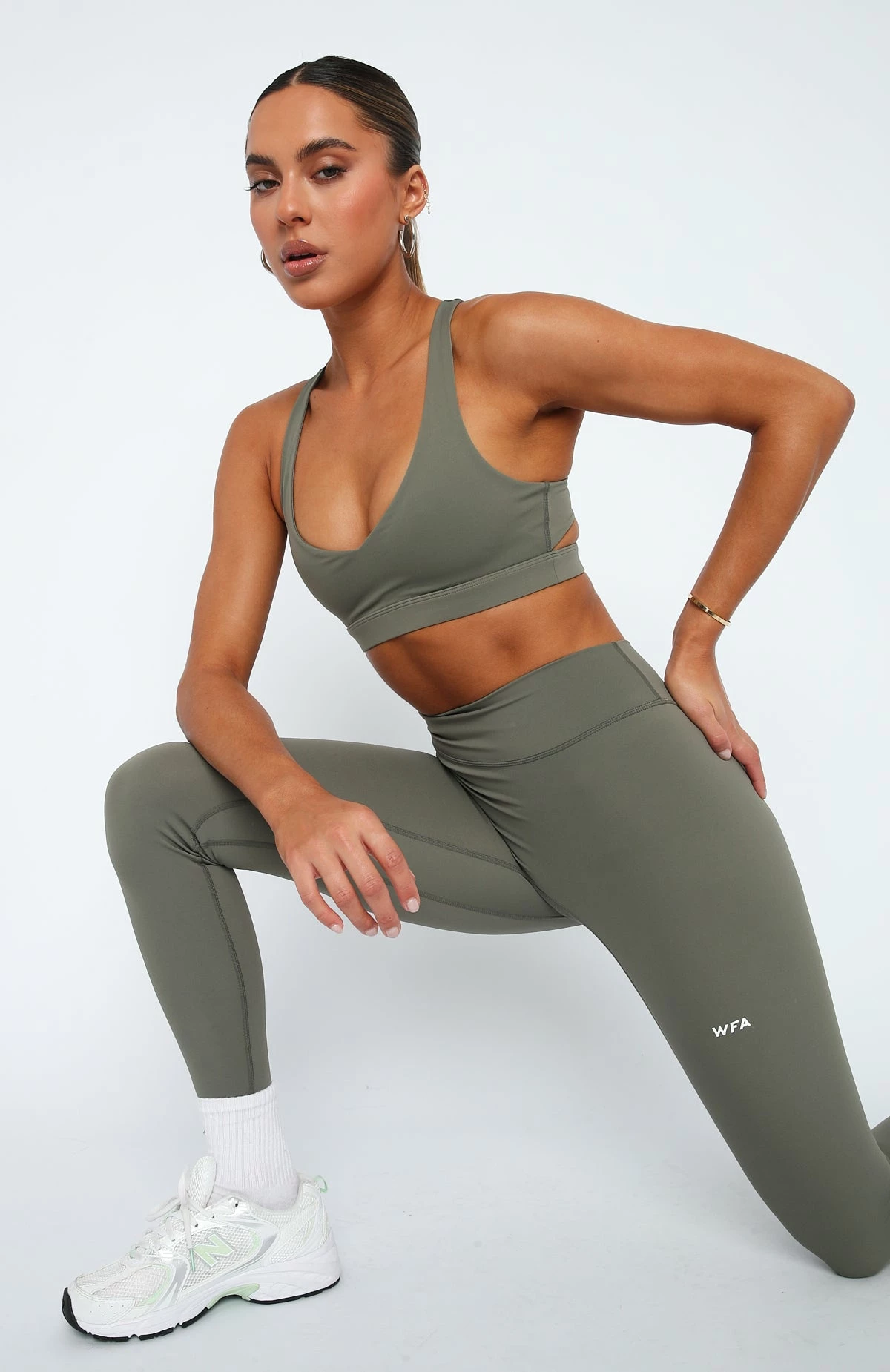 Always Out Sports Bra Khaki 2 Always Out Sports Bra Khaki - Image 2