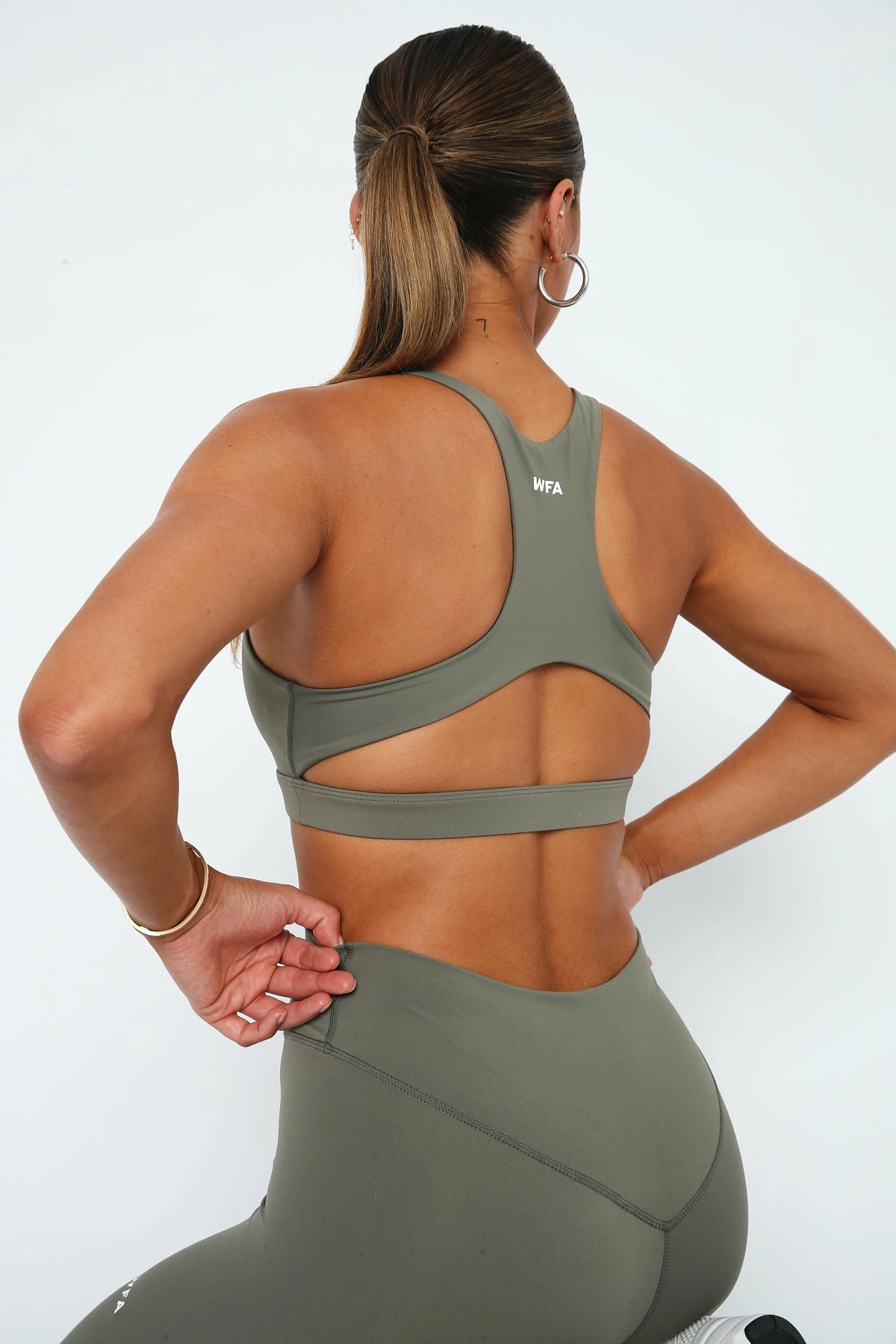 Always Out Sports Bra Khaki 4 Always Out Sports Bra Khaki - Image 4