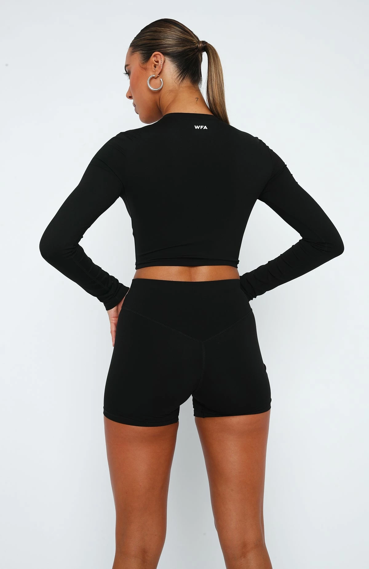 Up Early Long Sleeve Crop Black 5 Up Early Long Sleeve Crop Black - Image 5