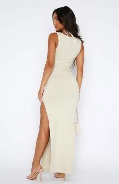 Don't Want To Be Apart Maxi Dress Stone -Outlet The Lounge Vibe Store 11.08.2346022