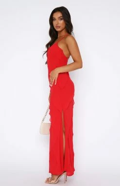 From Another World Maxi Dress Red -Outlet The Lounge Vibe Store 11.08.2346085