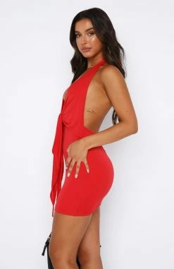 Let's Get Loud Mini Dress Red -Outlet The Lounge Vibe Store 11.08.2346230