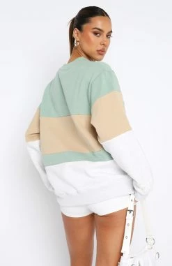 Latest And Greatest Oversized Sweater Sage -Outlet The Lounge Vibe Store 11.08.2346654