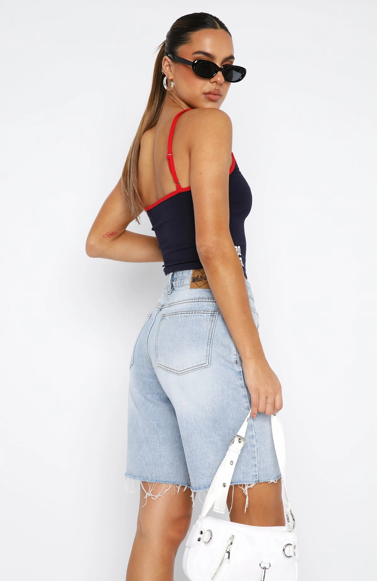 Don't Trust Me Denim Shorts Vintage Mid Blue 3 Don't Trust Me Denim Shorts Vintage Mid Blue - Image 3