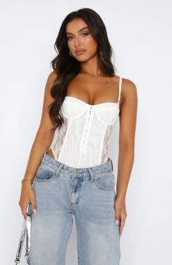 Now You're Gone Bodysuit White -Outlet The Lounge Vibe Store 11.08.2347507
