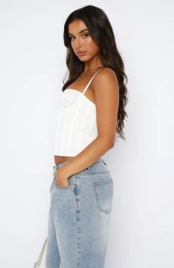Been Waiting Bustier White -Outlet The Lounge Vibe Store 11.08.2347652