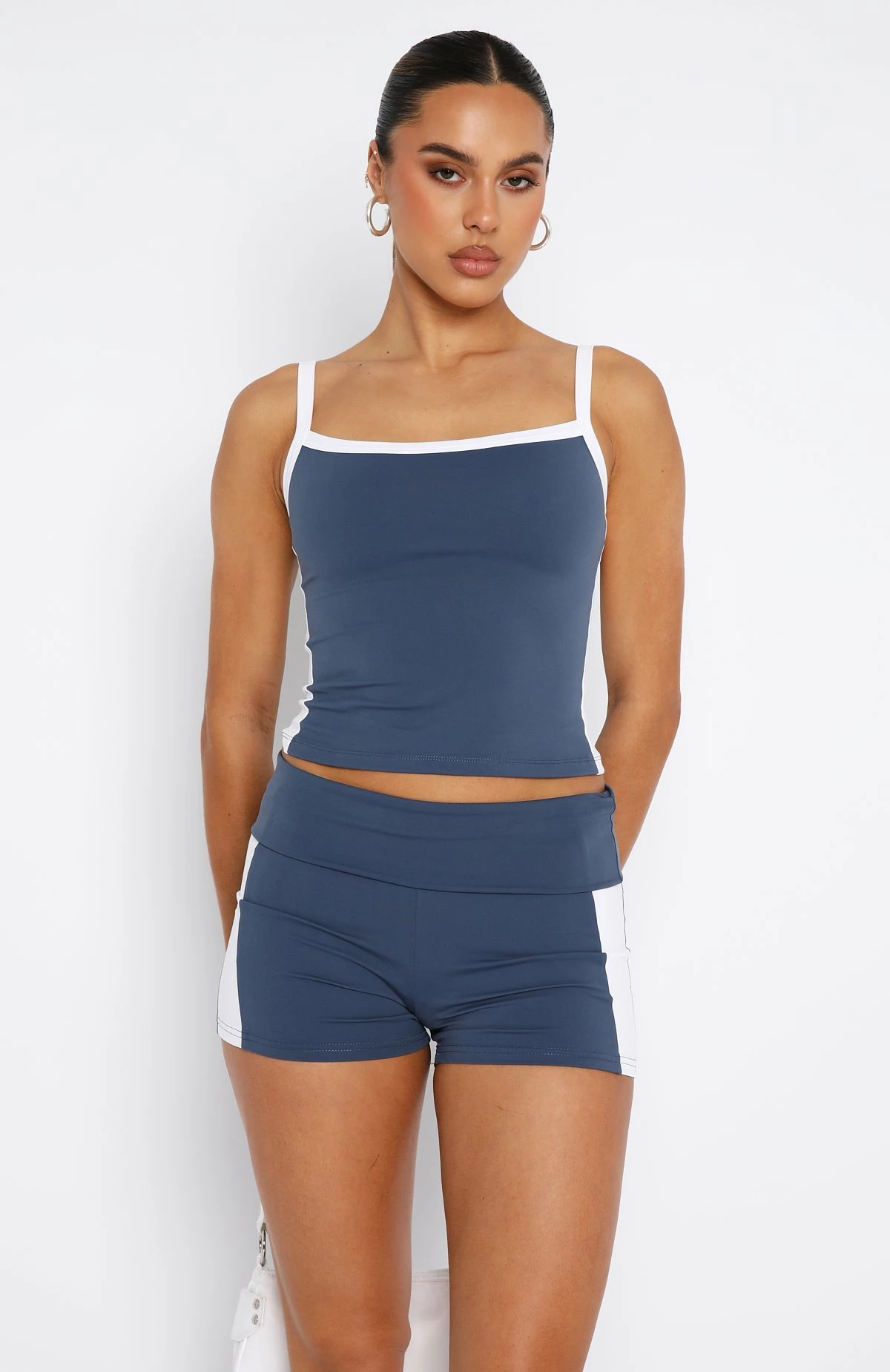 Love Era Booty Shorts Steel 2 Love Era Booty Shorts Steel - Image 2