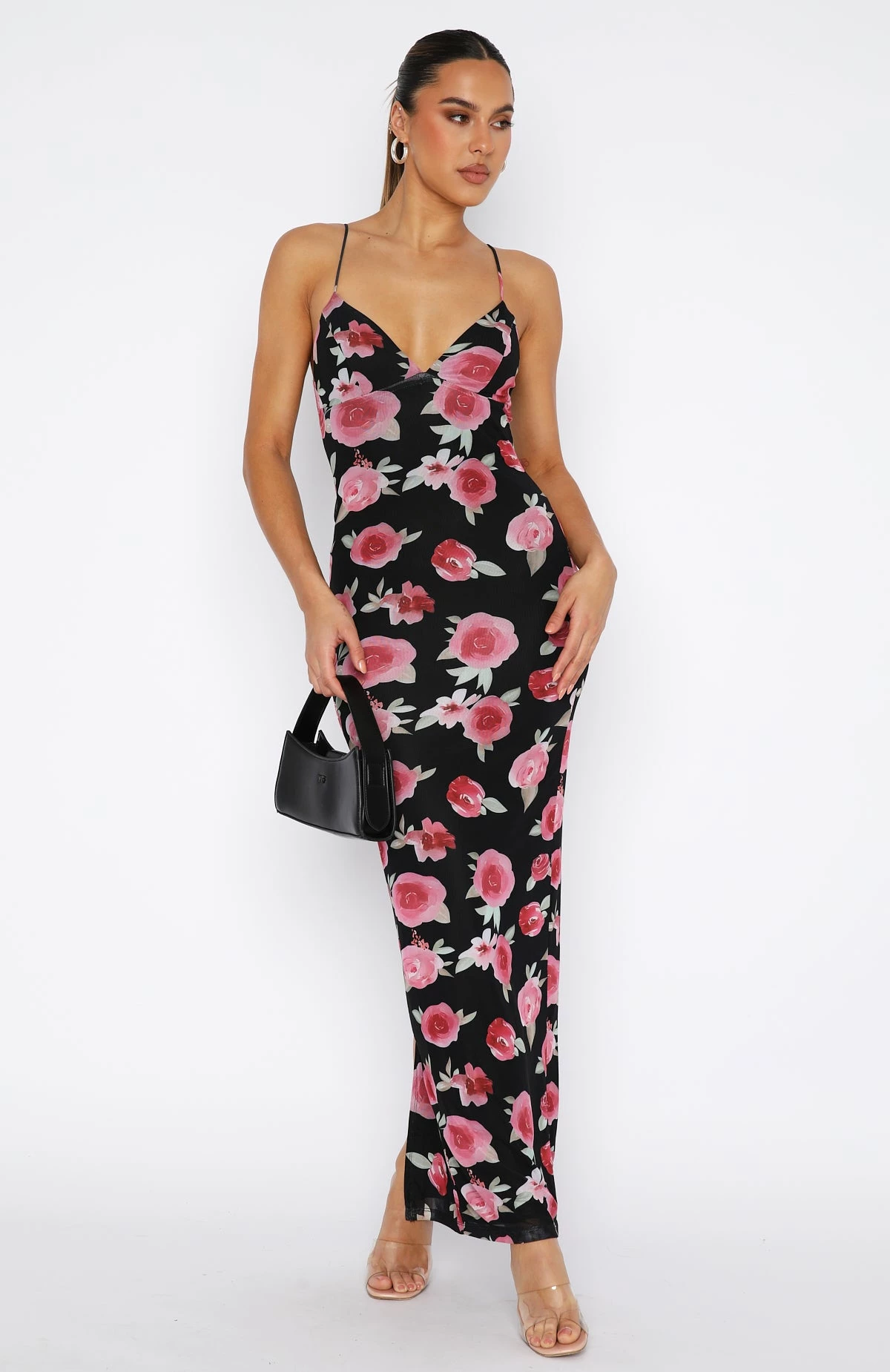 Greedy For Love Maxi Dress Pink Portofino Rose 2 Greedy For Love Maxi Dress Pink Portofino Rose - Image 2