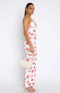 Greedy For Love Maxi Dress White Portofino Rose -Outlet The Lounge Vibe Store 11.08.2348365