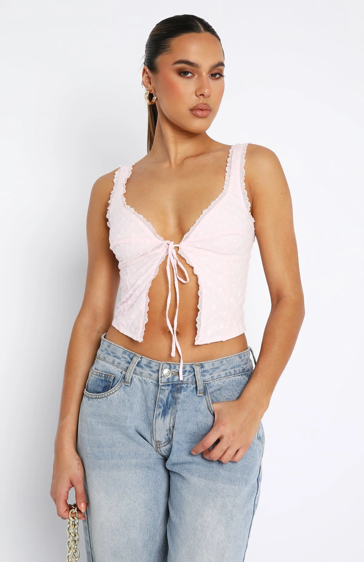 Where Have You Been Crop Baby Pink 2 Where Have You Been Crop Baby Pink - Image 2