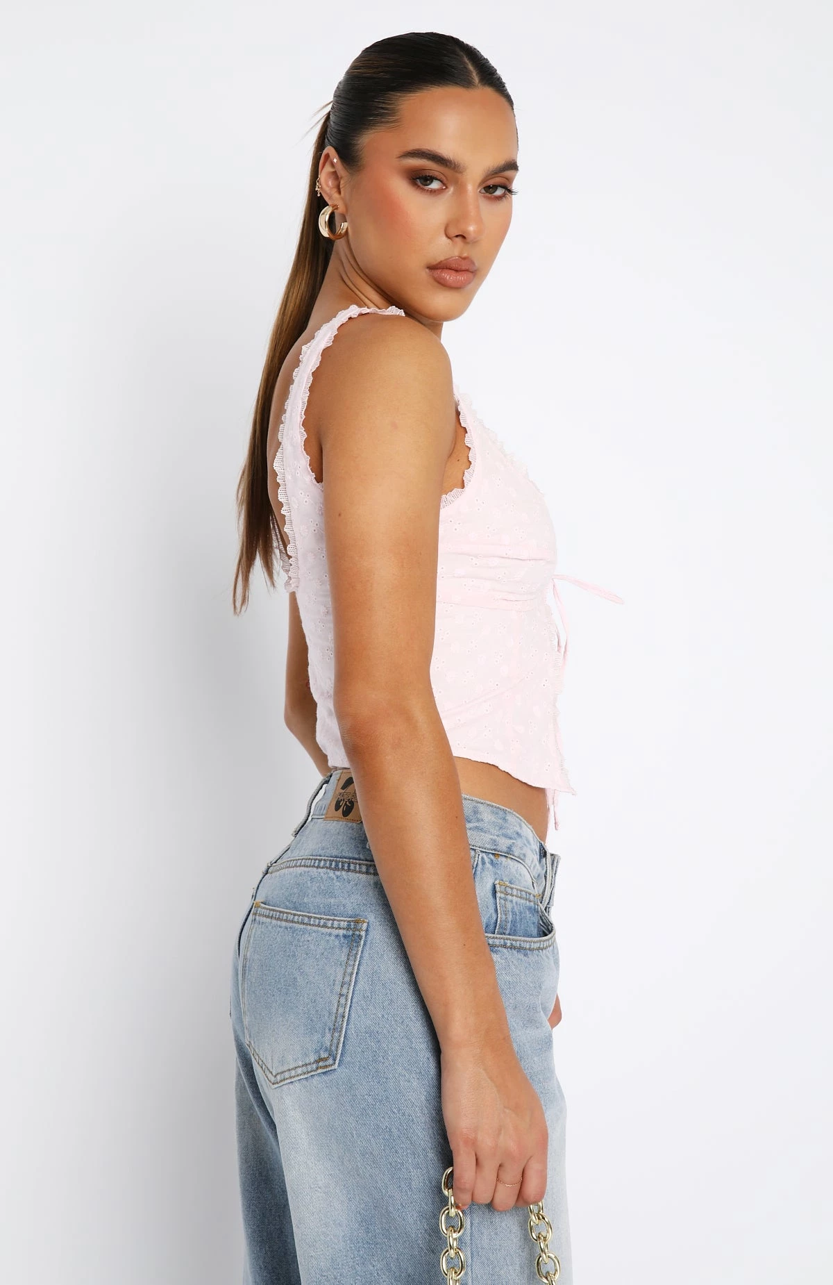 Where Have You Been Crop Baby Pink 3 Where Have You Been Crop Baby Pink - Image 3