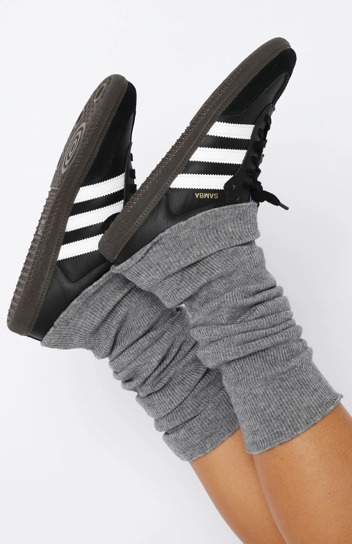 Set In Stone Leg Warmers Grey Marle 3 Set In Stone Leg Warmers Grey Marle - Image 3