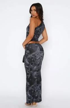 Better Not Maxi Skirt Onyx Floral -Outlet The Lounge Vibe Store 11.08.2348976
