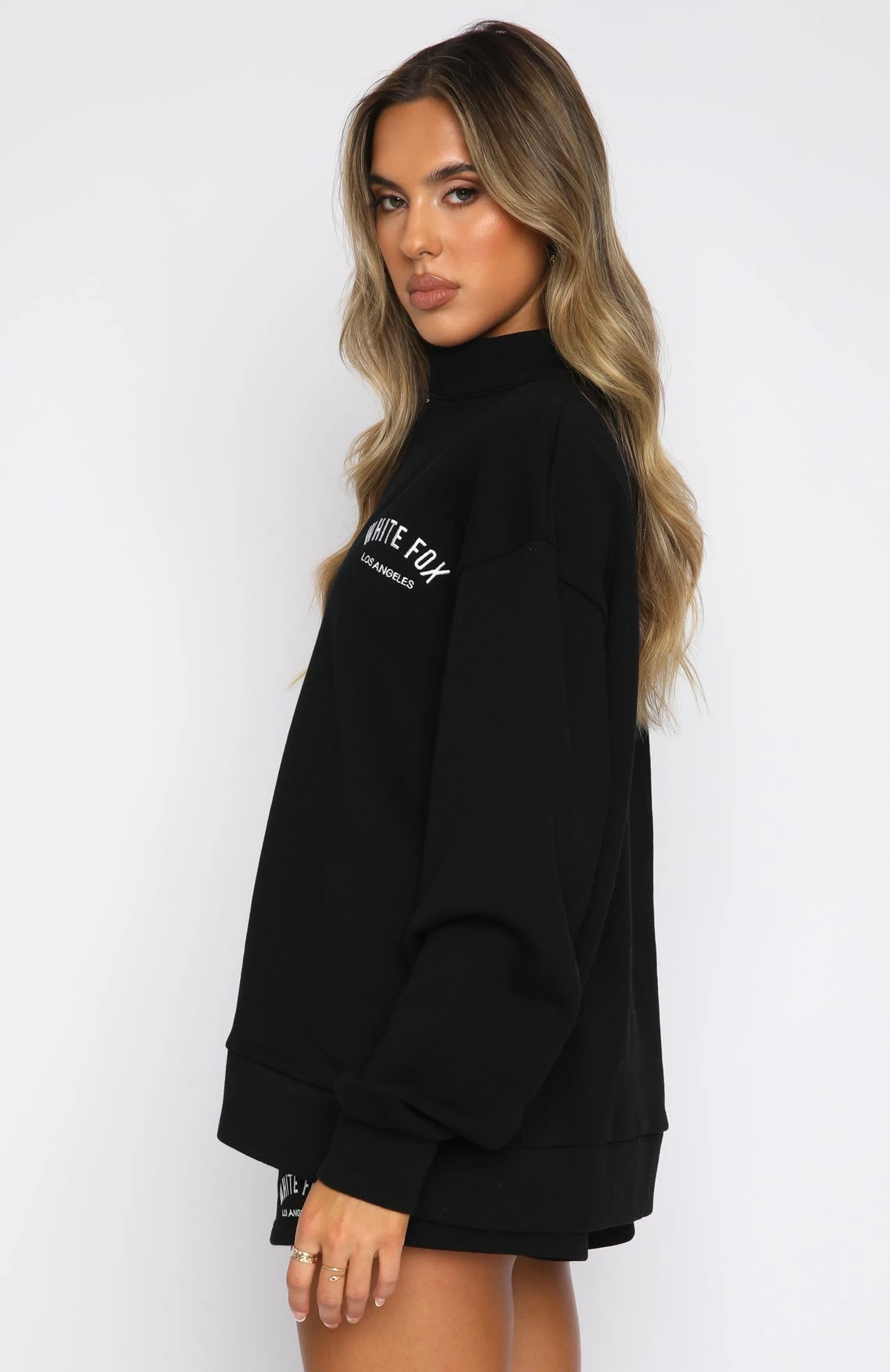 The Highest Demand Zip Front Sweater Black 3 The Highest Demand Zip Front Sweater Black - Image 3