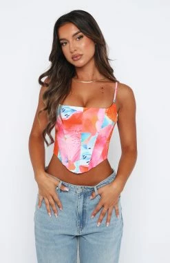 Nothing New Bustier Tropical Lily -Outlet The Lounge Vibe Store 12.01.234007