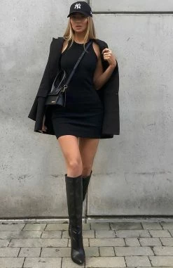 Star Power Ribbed Mini Dress Black 14 Star Power Ribbed Mini Dress Black -Outlet The Lounge Vibe Store 128771688 1755823274599808 8999564261800029535 n