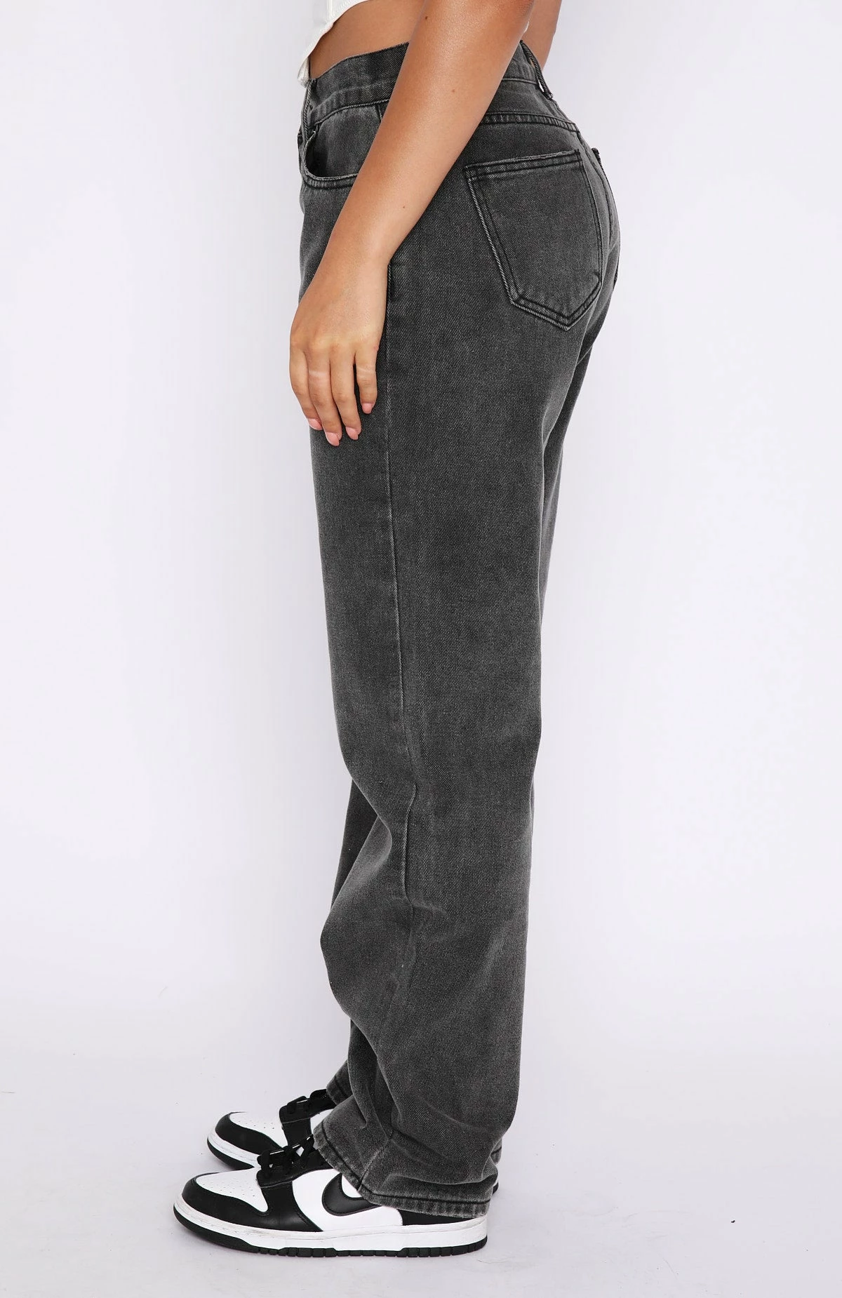 Fashion Society Mid Rise Straight Leg Jeans Acid Black 3 Fashion Society Mid Rise Straight Leg Jeans Acid Black - Image 3