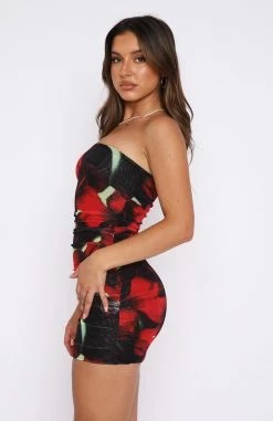 Ibiza Nights Strapless Mini Dress Red Hibiscus -Outlet The Lounge Vibe Store 13.10.228509 f49f9bfc 7528 4eee 8361 b45830f522fe