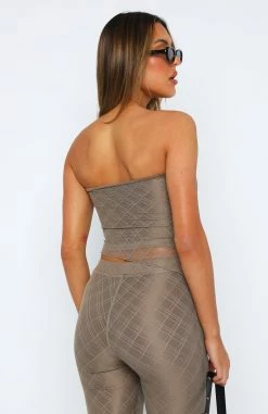 No Bad Luck Crop Chestnut -Outlet The Lounge Vibe Store 14.07.23 1578