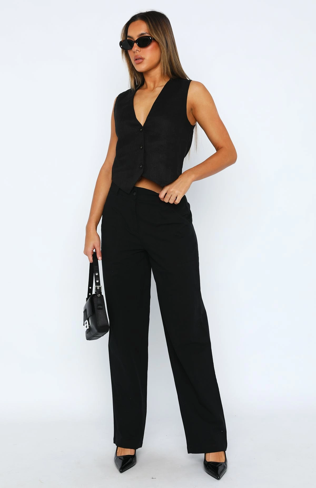 Lean On Me Pants Black 2 Lean On Me Pants Black - Image 2