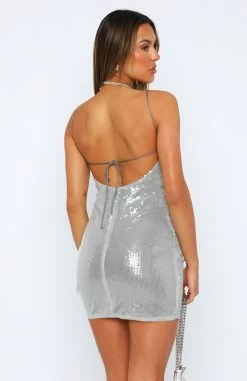 Never Late Mini Dress Steel 9 Never Late Mini Dress Steel -Outlet The Lounge Vibe Store 14.07.23 2081