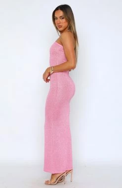 Ascension Maxi Dress Pink -Outlet The Lounge Vibe Store 14.07.23 2169