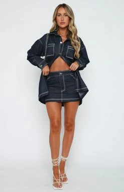 Fading Out Mini Skirt Indigo 11 Fading Out Mini Skirt Indigo -Outlet The Lounge Vibe Store 14.4.2315519