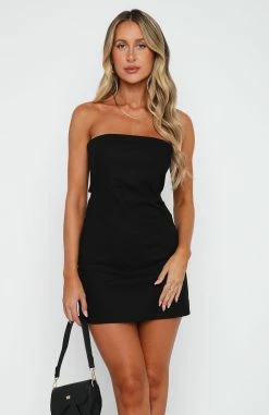 Try Your Luck Strapless Mini Dress Black -Outlet The Lounge Vibe Store 14.4.2315719