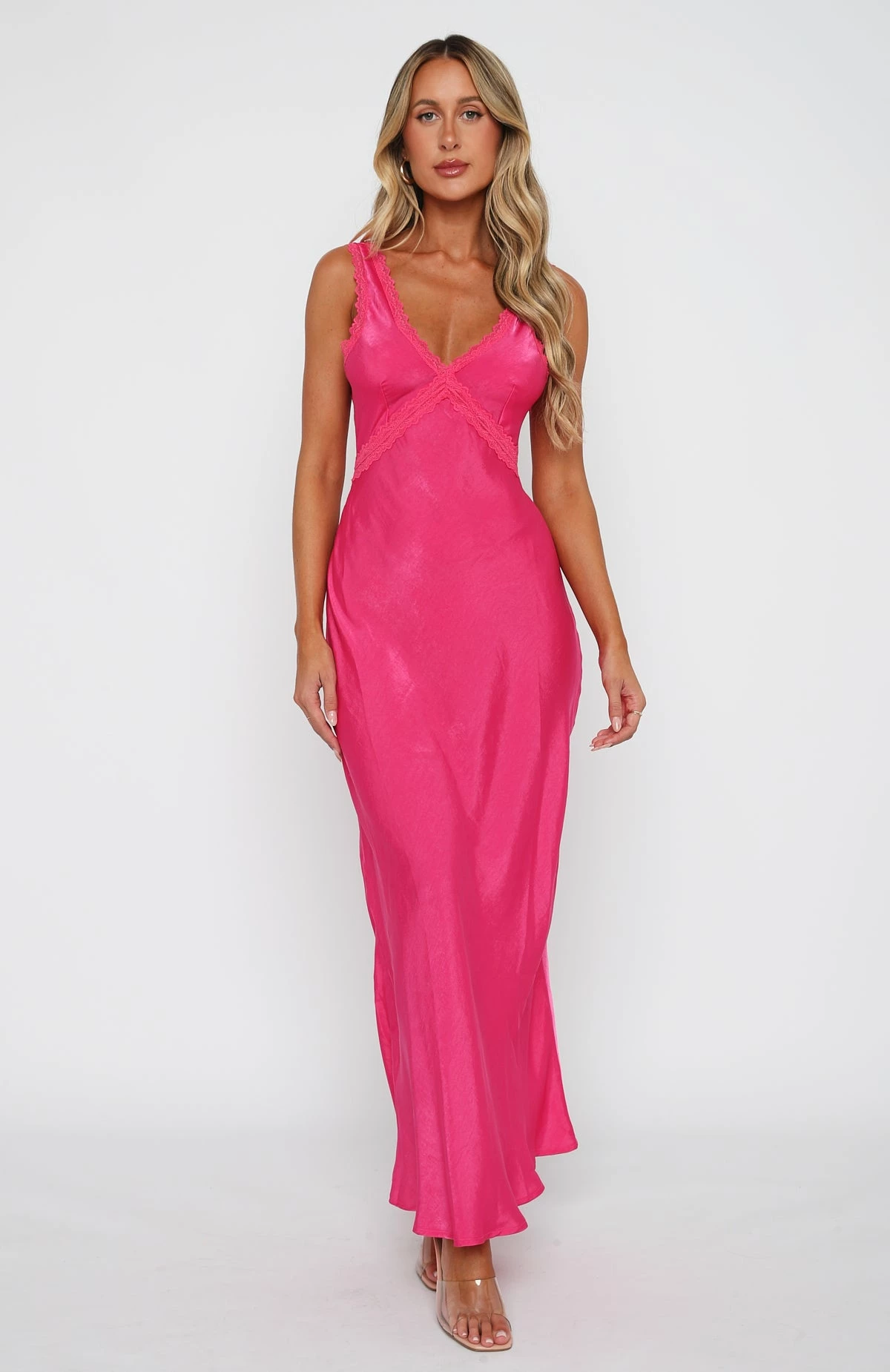 Event Ready Maxi Dress Hot Pink 2 Event Ready Maxi Dress Hot Pink - Image 2