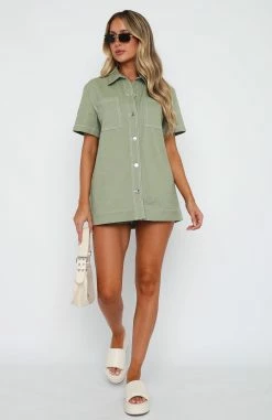 Last Call Denim Shirt Moss 11 Last Call Denim Shirt Moss -Outlet The Lounge Vibe Store 14.4.2316387