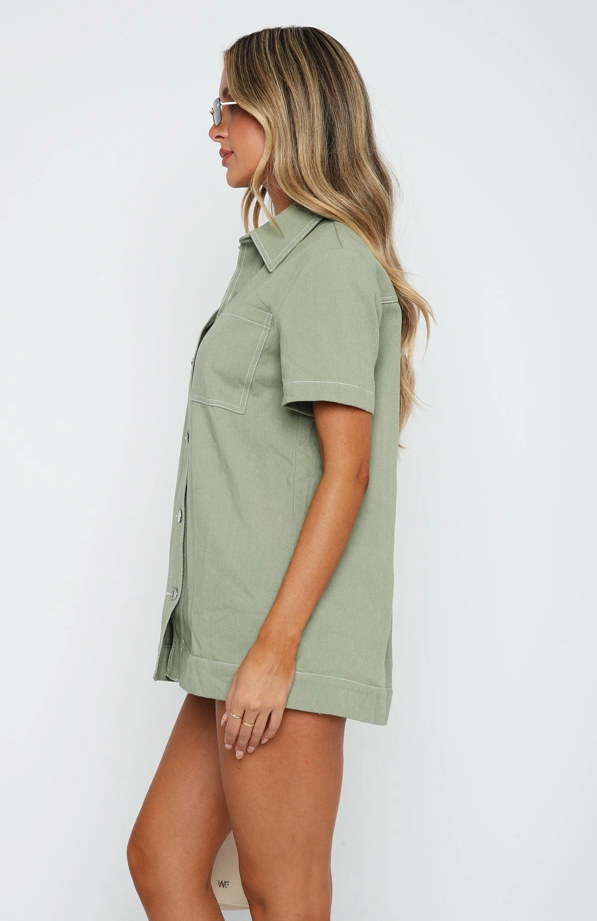 Last Call Denim Shirt Moss 3 Last Call Denim Shirt Moss - Image 3