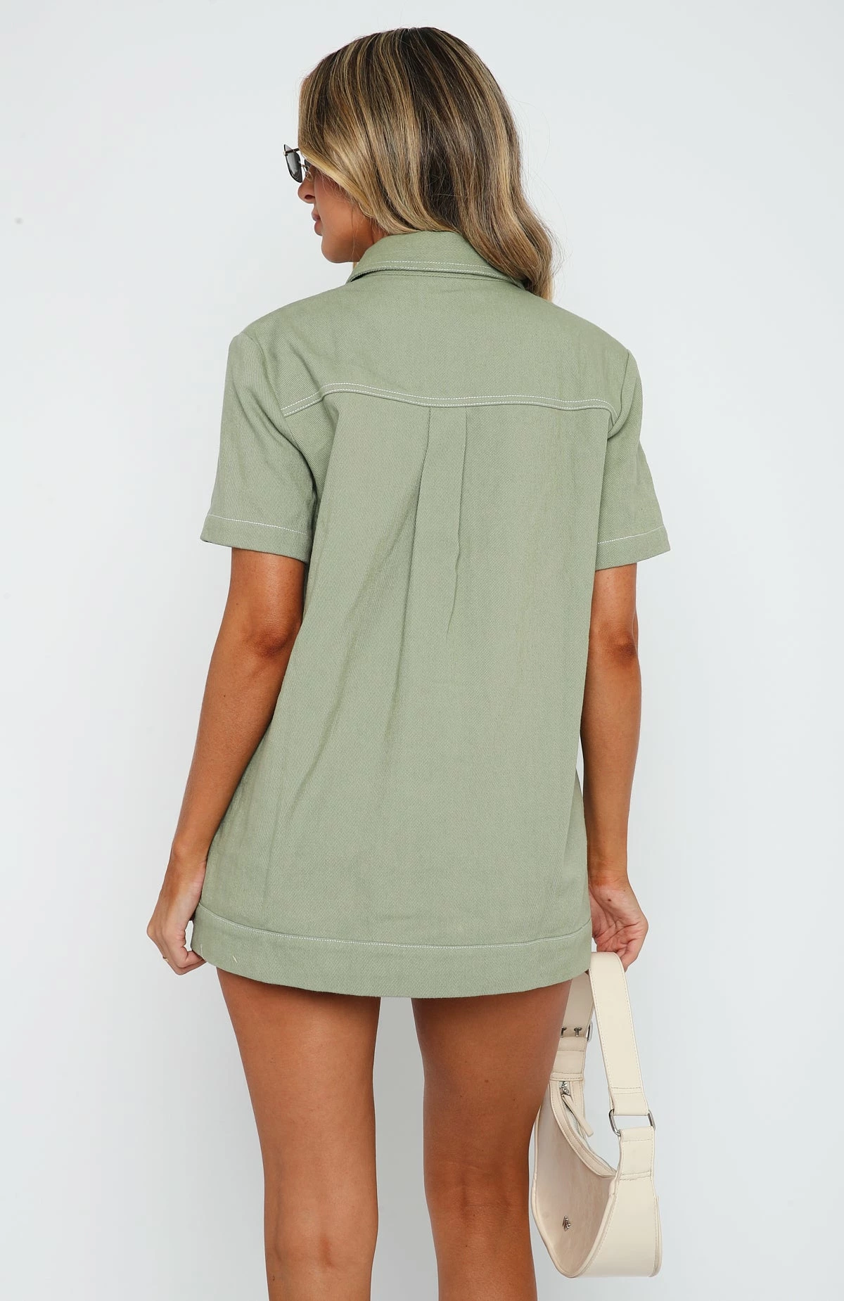 Last Call Denim Shirt Moss 4 Last Call Denim Shirt Moss - Image 4