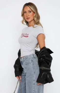 Moving Different Baby Tee Grey Marle -Outlet The Lounge Vibe Store 15.06.2333419