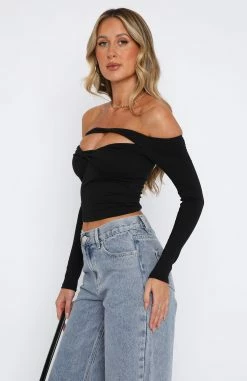 Connect With Me Long Sleeve Top Black 7 Connect With Me Long Sleeve Top Black -Outlet The Lounge Vibe Store 15.06.2333432