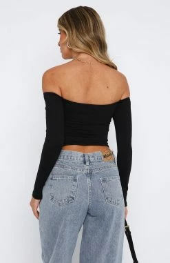 Connect With Me Long Sleeve Top Black 8 Connect With Me Long Sleeve Top Black -Outlet The Lounge Vibe Store 15.06.2333437