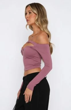 Connect With Me Long Sleeve Top Berry 7 Connect With Me Long Sleeve Top Berry -Outlet The Lounge Vibe Store 15.06.2333499