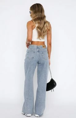 Call You Mine Mid Rise Wide Leg Jeans Mid Blue 7 Call You Mine Mid Rise Wide Leg Jeans Mid Blue -Outlet The Lounge Vibe Store 15.06.2333829