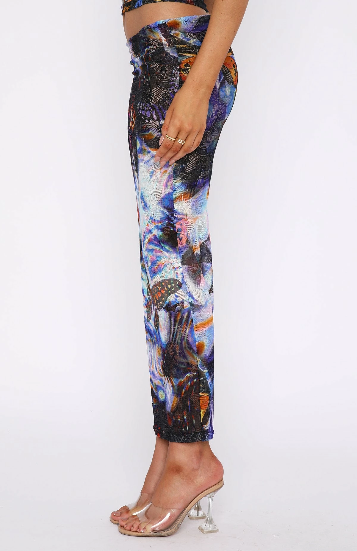 Shaken Up Lace Maxi Skirt Blue Butterfly 3 Shaken Up Lace Maxi Skirt Blue Butterfly - Image 3