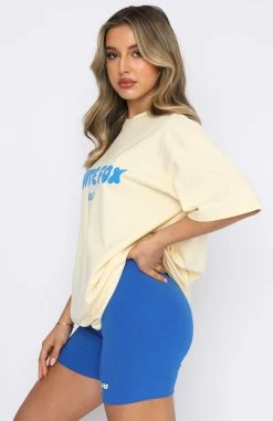 Offstage Oversized Tee Buttercream -Outlet The Lounge Vibe Store 15.10.21 197