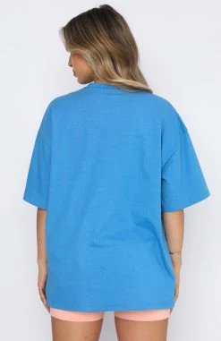 Offstage Oversized Tee Azure -Outlet The Lounge Vibe Store 15.10.21 435