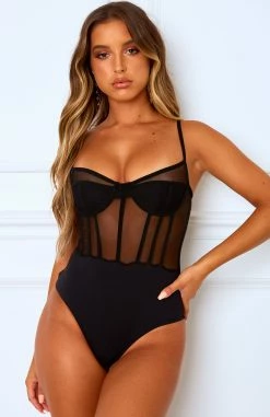 She's A Muse Bodysuit Black -Outlet The Lounge Vibe Store 16.01.203765