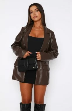 Take The Lead Blazer Chocolate -Outlet The Lounge Vibe Store 16.03.2320758