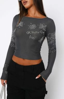Headstrong Long Sleeve Top Charcoal 7 Headstrong Long Sleeve Top Charcoal -Outlet The Lounge Vibe Store 16.03.2321252