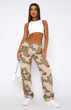 Out To Play Pants Beige Camo -Outlet The Lounge Vibe Store 16.03.2321341