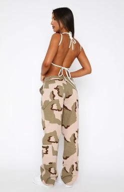 Out To Play Pants Beige Camo -Outlet The Lounge Vibe Store 16.03.2321370